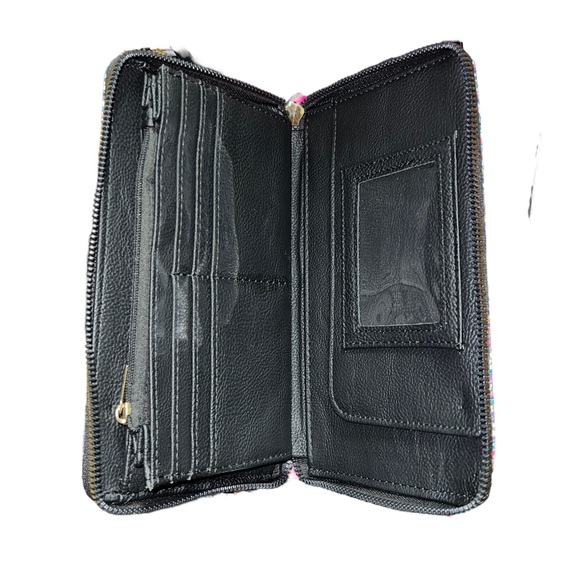 BETSEY JOHNSON Red Lips Bow Zip Around Wristlet Wallet Scarf Holiday Gift Set - Picture 7 of 9